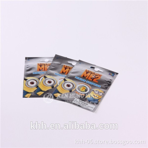 Foil lined plastic toy packaging pouch halloween toy packaging